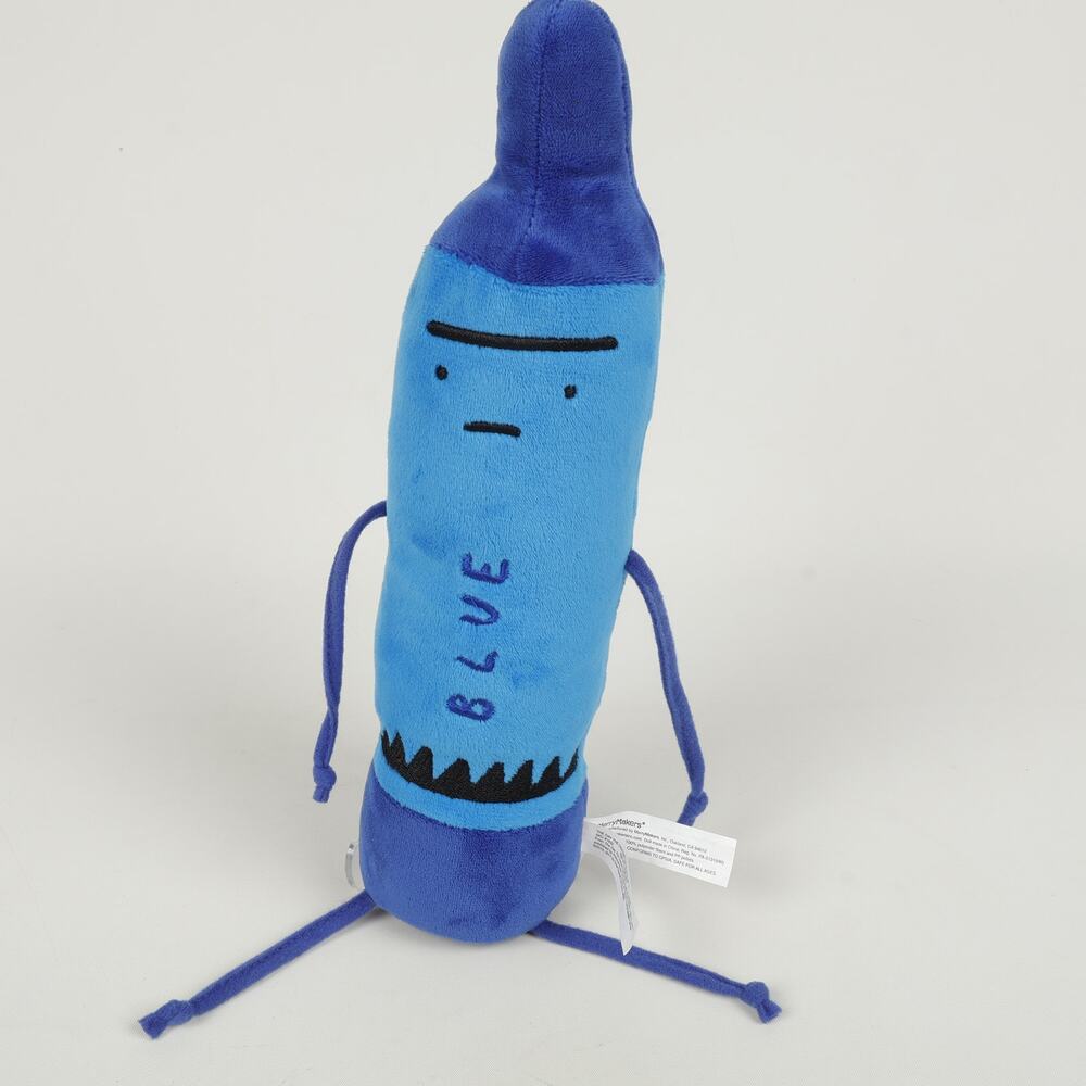 MerryMakers The Day The Crayons Quit Drew Daywalt 12'' Blue Plush Oliver Jeffers